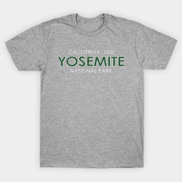 Yosemite National Park Vintage T-Shirt by PaletteDesigns